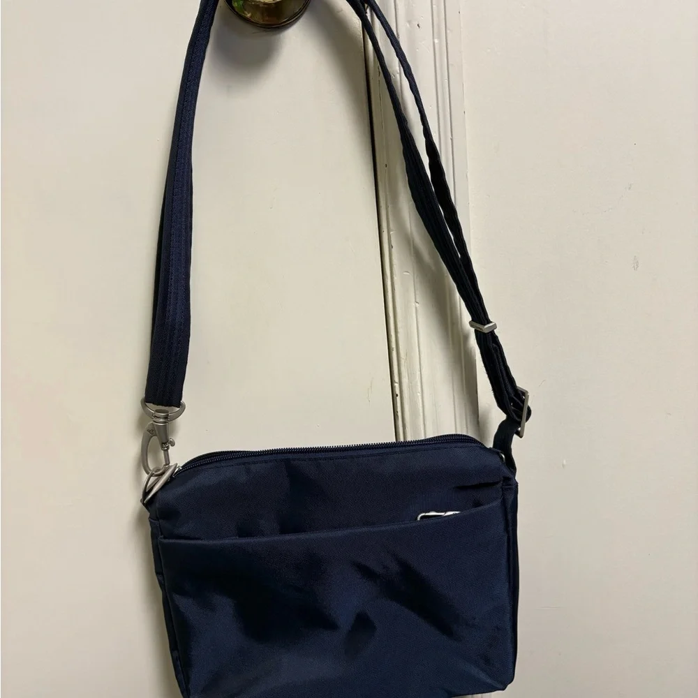 Travelon Navy Crossbody Bag with Adjustable Strap